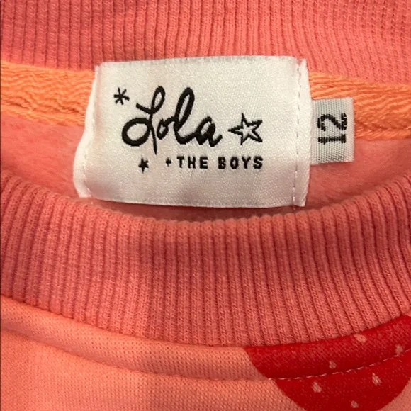 Lola + The Boys Pink Strawberry Sweatsuit - Picture 4 of 5